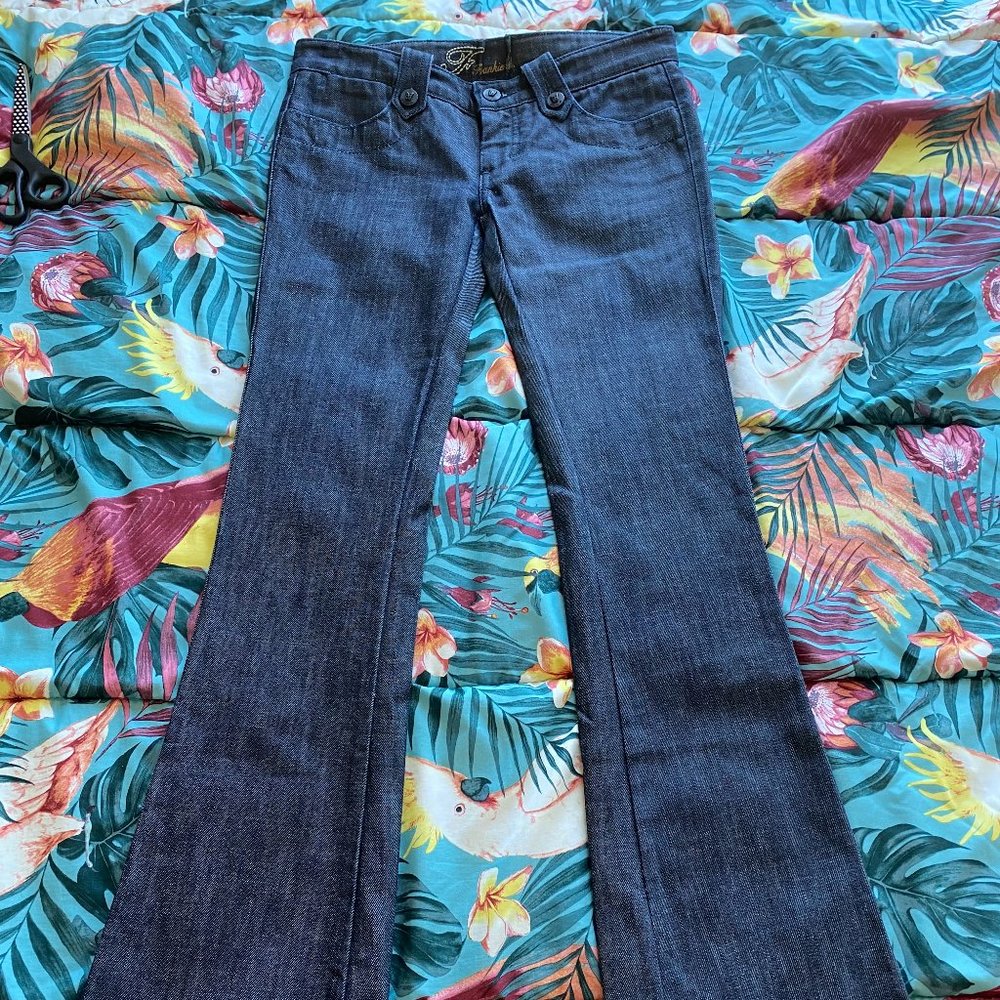 Special Edition Frankie B Tweed Super-Dark, Extra Long Denim- Size 2